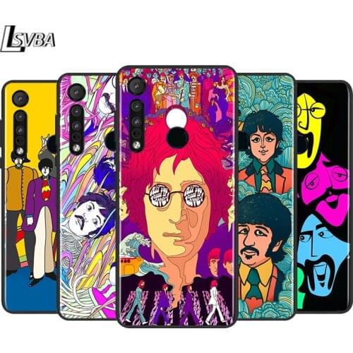 Classic Rock Band For Motorola G9 G8 G Power One Fusion Edge E6 Plus Play Lite Matte Black Phone Case