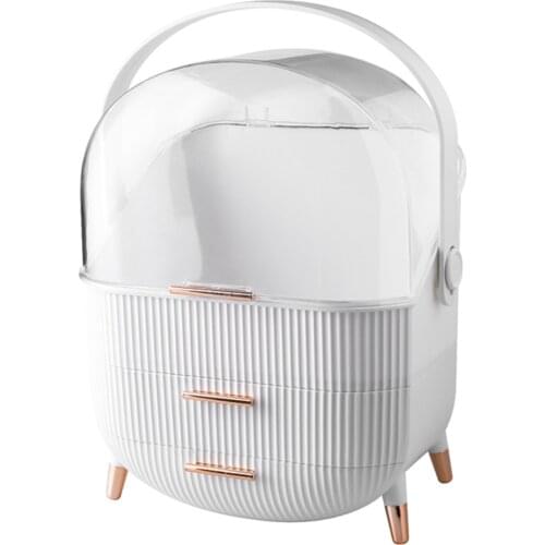 Cosmetics Cosmetics Jewelry Storage Box Display Box Large Capacity Waterproof Cabinet Drawer Desktop Beauty Storage Rack