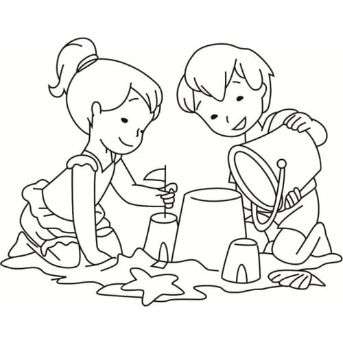 Boys girls cartoon pattern Stamp And metal die Scrapbooking Alphabet Stamp Embossing Craft making Silicone Transparent Stamps