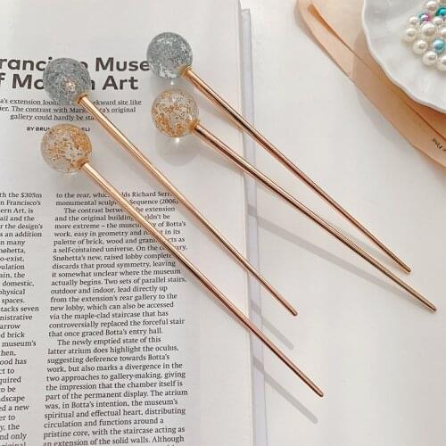 Cute Girl Hairpin Antique Hair Sticks Japanese Style One-character Headwear 2021 New Hanfu Headdress