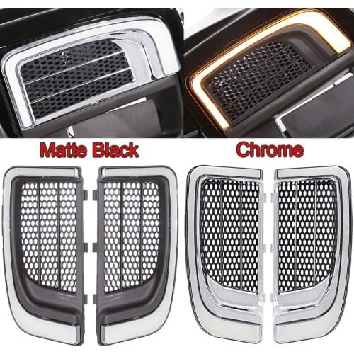 Motorcycle LED Fairing Lower Grills Light For Harley Touring Street Electra Glide Tri Glide FLHTKSE CVO Limited FLHTCU 2014-2020