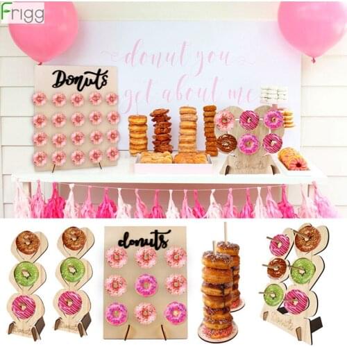 Donut Wall Holds Chocolate Candy Sweet Cart Doughnut Birthday Party Rustic Wedding Decor Wood Wedding Table Decor Baby Shower