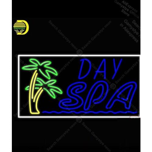 Neon Sign Day Spa With Palm Trees Neon Light for Store Display coron neon signs neon signboard Warehouse Sign Neon Beer Signs