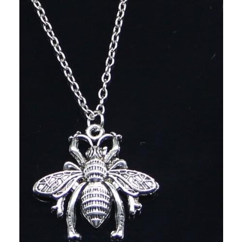 New Fashion Necklace 26x25mm bee bug Pendants Short Long Women Men Colar Gift Jewelry Choker