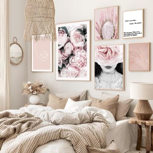 Photography Poster Botanical Flower Canvas Painting Black Rose Styel Print Modern Quote Wall Picture for Living Room Home Decor