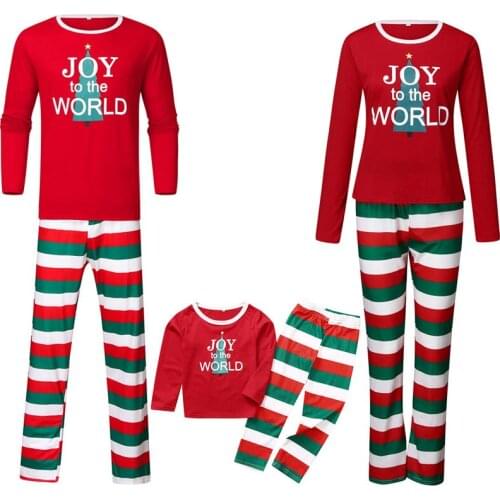 Family Clothing 2020 Christmas Pajama Sets Family Matching Clothes Nightshirt Mother Daughter Father Son Kids Men Women Pyjamas