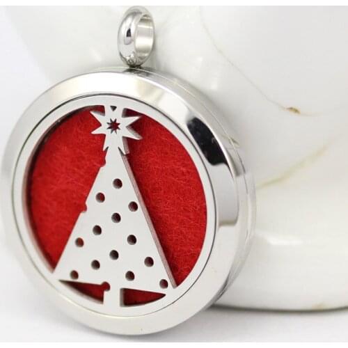 5pcs Silver Essential Oil/Aromatherapy Diffuser Locket Necklace Pendant Jewelry Magnet Hollow Perfume Locket Pendant For Gift