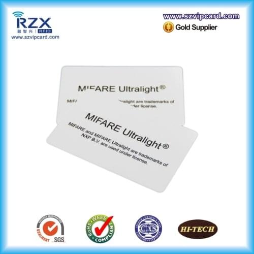 30pcs MIFARE Ultralight rfid card contactless rfid smart 13.56MHZ blank PVC card with Free shipping