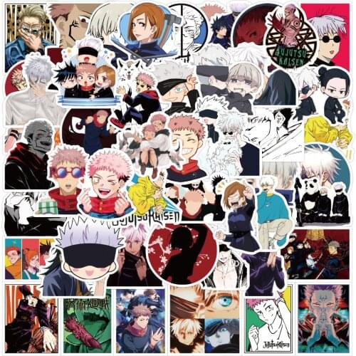10/30/50 Pcs Jujutsu Kaisen Anime Graffiti Stickers for Laptop Skateboard Bike Helmet Luggage Motorcycle Waterproof Decal Toy