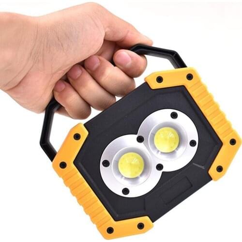 30W COB Rechargable LED Work Light Portable Waterproof Flood Light With USB Port To Charge Mobile Devices For Outdoor Camping