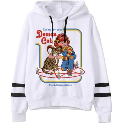 Satan Sweatshirts Demon Death Scary Evil Harajuku Women/men Hoodies Satanist Reaper Halloween Skull Horror Ullzang Hoody Female