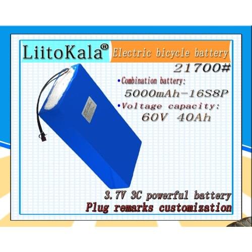 LiitoKala 60V 40ah electric scooter bateria 60V 40AH Electric Bicycle Lithium Battery Scooter 60V 1000W ebike battery