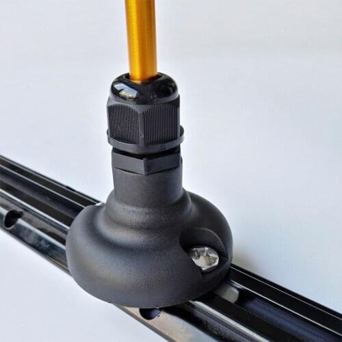 MagiDeal 47' Universal Safety Flag Base Kit Rail Mount Marine Boat Canoe Kayak DIY Accessories Kayak Safety Flag