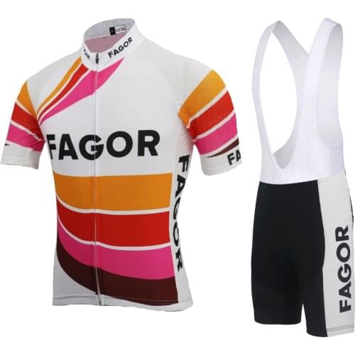 Retro cycling jersey set men short sleeve bike wear jersey set bib shorts Gel Pad Breathable classic Cycling clothing