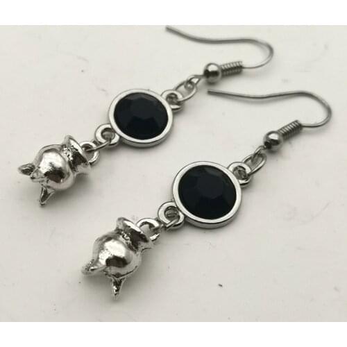 Witchy Cauldron Dangle Earrings Drop Dangle Hook Earrings Pagan Witch Boho Gift Wiccan Pagan Gift