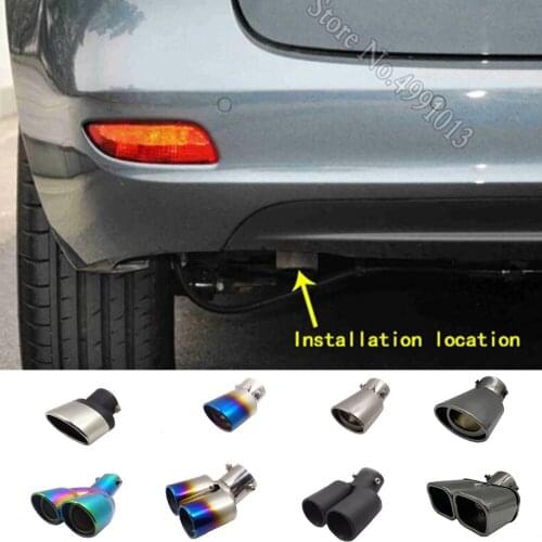 For OPEL Zafira 2006-2013-2018 car stickers cover muffler exterior back end pipe dedicate exhaust tip tail outlet ornament 1pcs