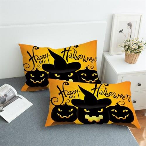 2pcs/set Bed Pillowcase Cover for Beding Print Soft 50cmx75cm / 50cmx90cm Can Customs Made Halloween