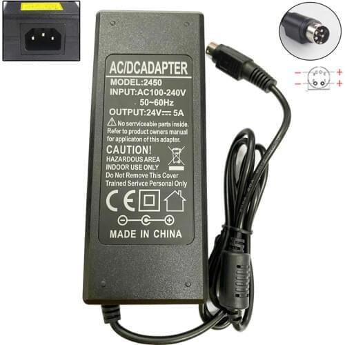24V 5A 4pin AC Adapter For Effinet EFL-2202W FY2405000 LCD Monitor Replacement Power Supply