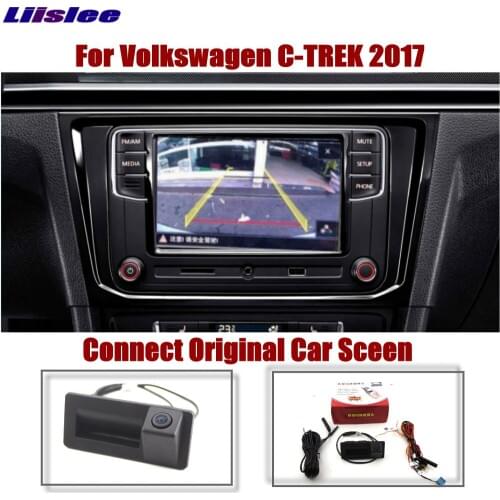 Car Reverse Rear Camera For Volkswagen VW C-Trek 2017 2018 2019 2020 Original Screen Upgrade Parking Dynamic Trajectory Image