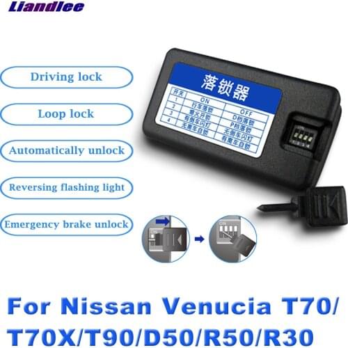 Car Electronics Accessories For Nissan Venucia T70/T70X/T90/D50/R50/R30 2011-2017 2018 2019 OBD Latch Auto Lock Plug and Play