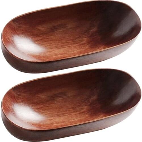 Japanese Style Dried Fruit Dish Solid Wood Tableware Food Serving Tray Desserts Snack Dishes Household Plate Dinnerware