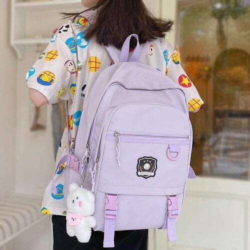 Cool Girl Harajuku College Backpack Lady Travel Waterproof Book Bag Women Kawaii Backpack Fashion Female Laptop Cute Student Bag