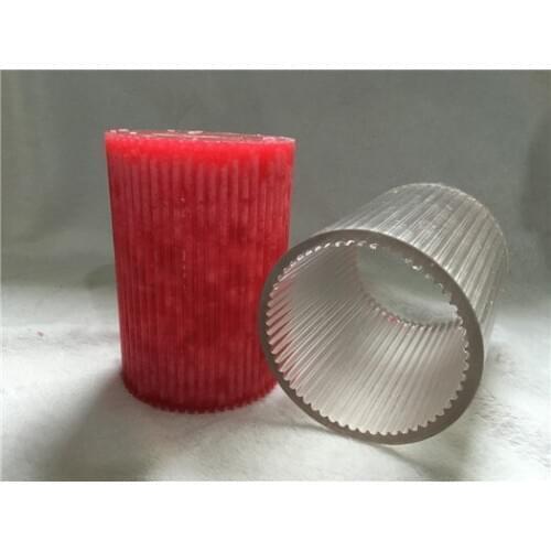 DIY RRound serration stripe with diameter 6cm candle making candle model,High temperature resistant candle mould for diy
