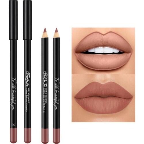 24 Colors Matte Lipstick Pencil Long Lasting Matte Lip Liner Velvet Matte Lip Liner Makeup Cosmetic Maquillaje Hot Sale TSLM1