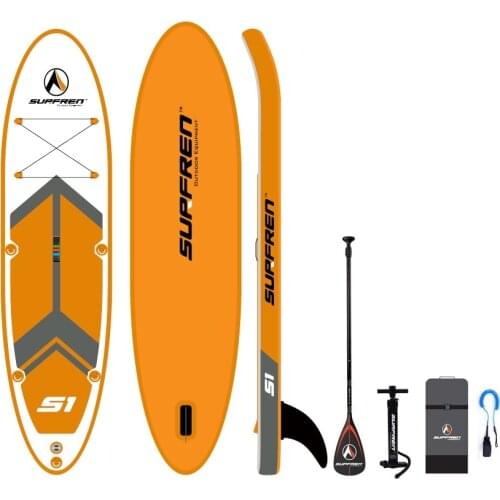 Inflatable Surf Stand Up Sup paddle board iSUP Surfing Paddleboard SURFREN S1 wakeboard bodyboard kayakboat size300*76**13cm