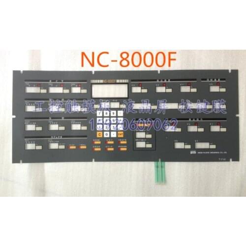 NEW NC-8000F HMI PLC Membrane Switch keypad keyboard Industrial control maintenance accessories