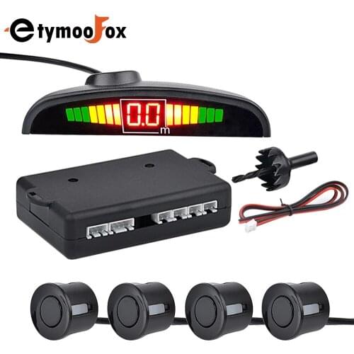 Car Parktronic LED Parking Sensor With 8 Sensors Reverse Backup Car Parking Radar Monitor Detector System 22MM Backlight Display