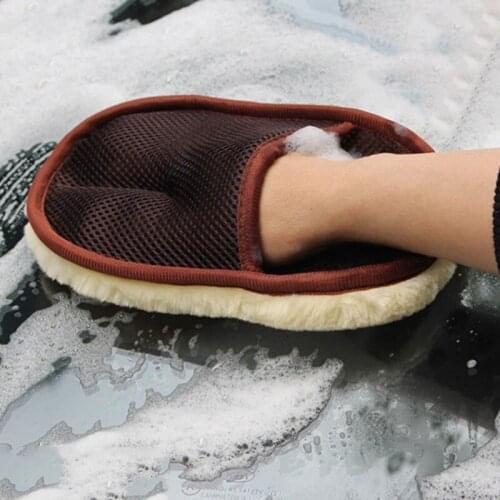 1Pc Household Gloves Glass Dust Household Cleaning Tool Fleece Velvet Car Cleaning Sponge Wash Gloves Waterproof Cloth