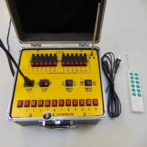 Stage Lighting Ignition Equipment Fountain Special ELB12R Wireless Receiver 12Cue Wedding Pyrotechnic Machine Remote Fire System
