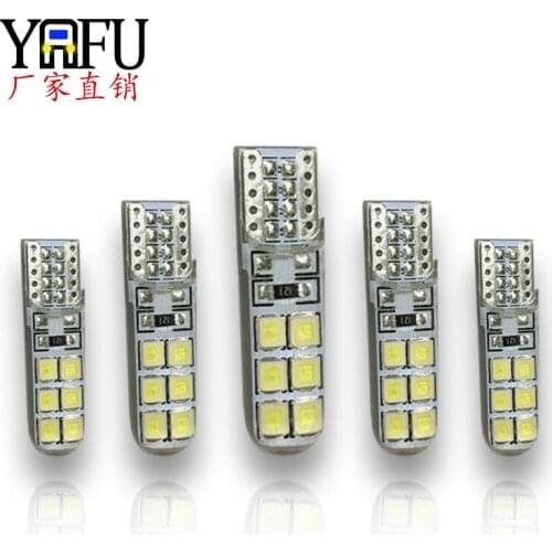 T10 2835 12smd Silicone Gel Drop High Brightness LED License Plate Lamp Width Lamp Roof Lamp Door Lamp Car Accessories