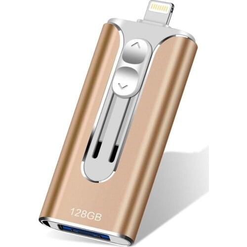 USB Flash Drive for iPhone 128gb Memory Stick Cle USB Flash 3.0 Jump Drive Thumb Drive Flash Drive Lightning Memoria Stick