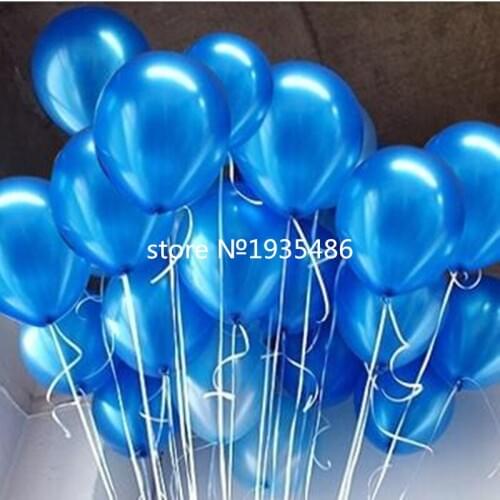 2.3 g 10 Inch Pearl Matte Latex balloon Helium Blue Yellow Red Pink Green White Balloons 50pcs Wedding Decoration balls