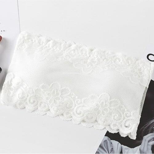 1Pcs Sexy Womens Lace Floral Bralet Bra Bustier Bandeau Crop Top Padded Bra Bralette Strapless Tube Top Lingerie