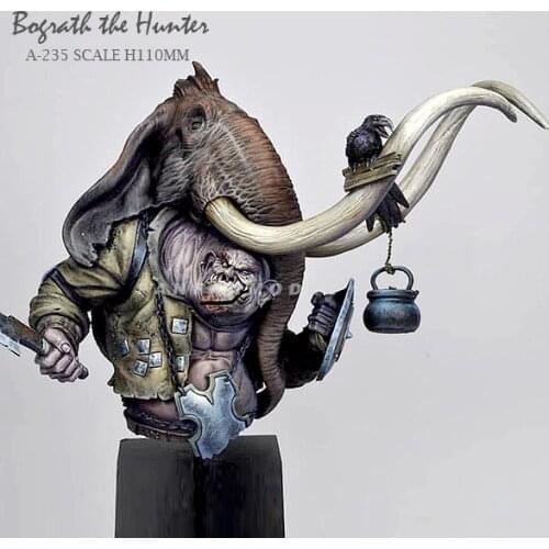 110MM Resin Bust Model Kits Elephant devil Self-assembled A-235