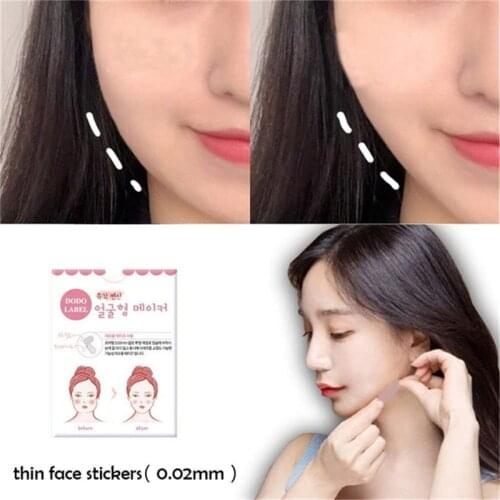 40pcs Instant Face Lift Neck Chin Lift Secret Tapes Facial Slim Anti Wrinkle Sticker V Face Shaper Artifact Invisible Sticker