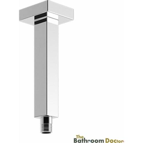 8 Inch Brass Shower Arm, Bathroom Ceiling Mounted Shower Head Extension Arm with Flange Chrome, 04-092