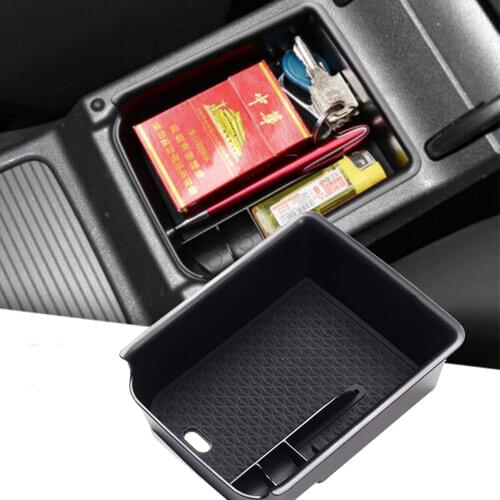 Car Armrest Storage Box for VW Volkswagen Golf 8 MK8 CD1 GTI GTE 2020 2021 Non-slip Rubber Container Auto Tidying Accessories