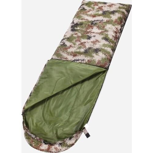 Envelope Style Army Military Camouflage Sleeping Bags Thickened Warm Sleeping Bag for Outdoor Camping Camouflage