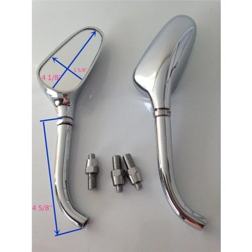 Aftermarket free shipping motorcycle accessories retroviseur moto Uversal Custom Small Golf Club Mirrors fit for Harley Davidson