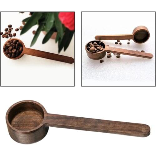 Walnut Wooden Measuring Spoon Scoop Coffee Beans Bar Kitchen Home Baking Tool Measuring Cup Measuring Tools For Kitchen