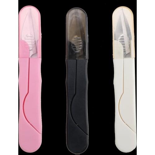 Home DIY Stainless Steel Yarn Shears Fishing Scissors Safety Belt Cap Trimming Small Scissors