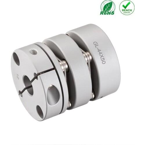 HZCD GL D26 L35 Aluminum Alloy Double Diaphragm Clamp Coupling Used In Encoders And Micromotors