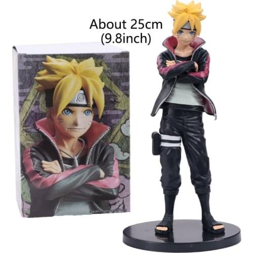 25cm Naruto Shippuden Anime Uzumaki Boruto Action FIgure Cartoon Collectible PVC Model Toys Kids Gift Decoration Movie Unisex