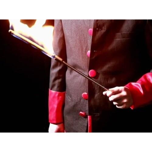 Electronic Fire to Cane Magic Tricks Funny Stage Street Wand Magie Illusions Gimmick Props Can Used For Torch to Cane Magia