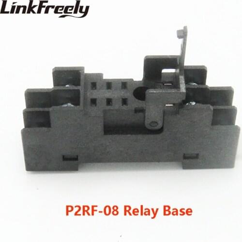 P2RF-08 Relay Socket Base 8 Pin terminal 2NO+2NC Relay Socket Holder Relay Mounting base for G2R-2-SN/SND RJ2S miniature relay