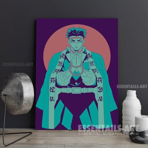 Himejima Gyomei Demon Slayer Canvas Wall Art Painting Decor Bedroom Study studio print Living kid Room Home Decoration Prints